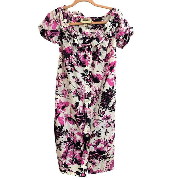 JEAN PAUL GAULTIER for Target Purple Floral Nylon Dress - Sz XS - Picture 2 of 5